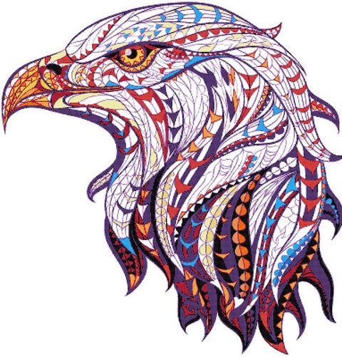 Abstract eagle (v2) cross stitch kit