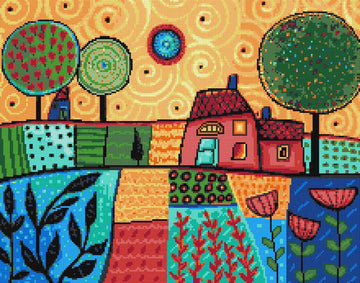 Outskirts (v2) modern cross stitch kit