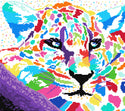 Rainbow leopard abstract modern cross stitch kit - 1