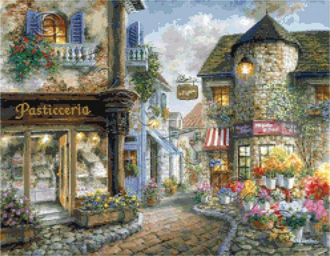 Bello Piazza counted cross stitch kit