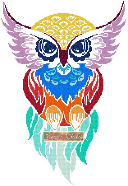 Owl (n2) counted cross stitch kit
