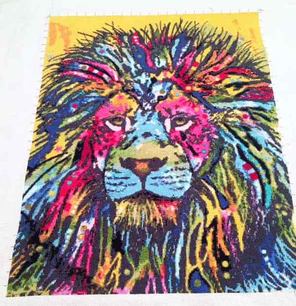 Lion by Dean Russo modern cross stitch kit - 2