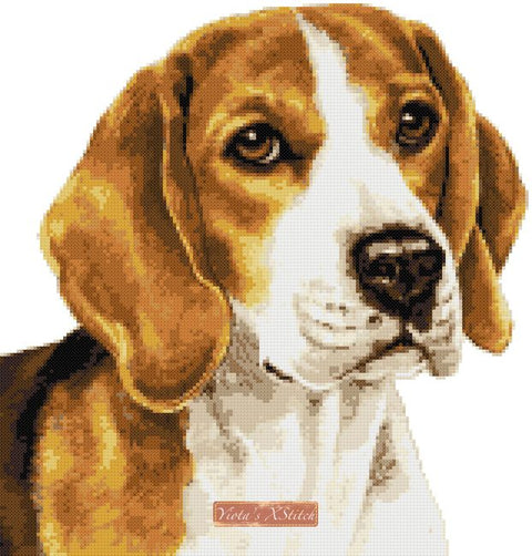 Beagle cross stitch kit