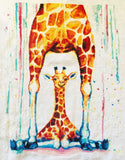 Gorgeous rain giraffe modern cross stitch kit - 2