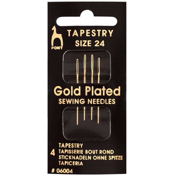 Gold plated needles size 24 - 1