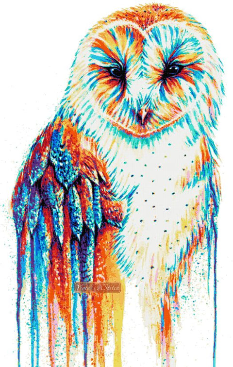 owl modern cross stitch kits
