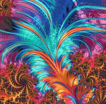 Fractal cross stitch kits