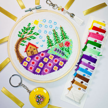 Cross Stitch Subscription Box - Seasonal Cottage Series