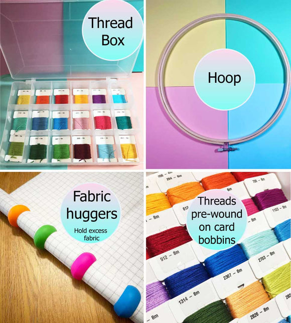 Mandala cat No1 counted cross stitch kit