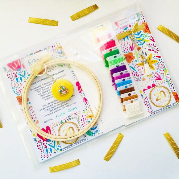 Cross Stitch Subscription Box - Seasonal Cottage Series