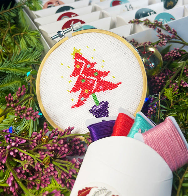 Cross stitch advent calendar 2024 Yiotas XStitch