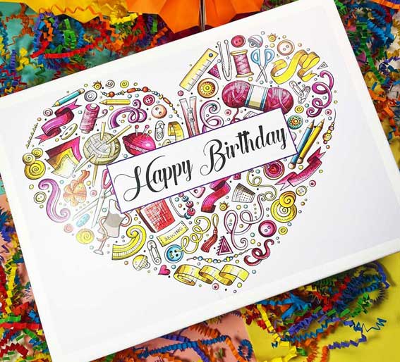 Coffret calendrier de l'Avent au point de croix pour anniversaire de 7 jours