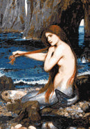 Kit de point de croix compté « Une sirène » de Waterhouse-1