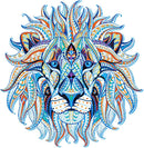 Abstrakter Löwe (v2) Kreuzstich-Set-1