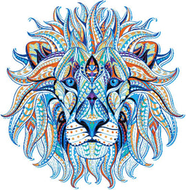 Abstract lion (v2) cross stitch kit