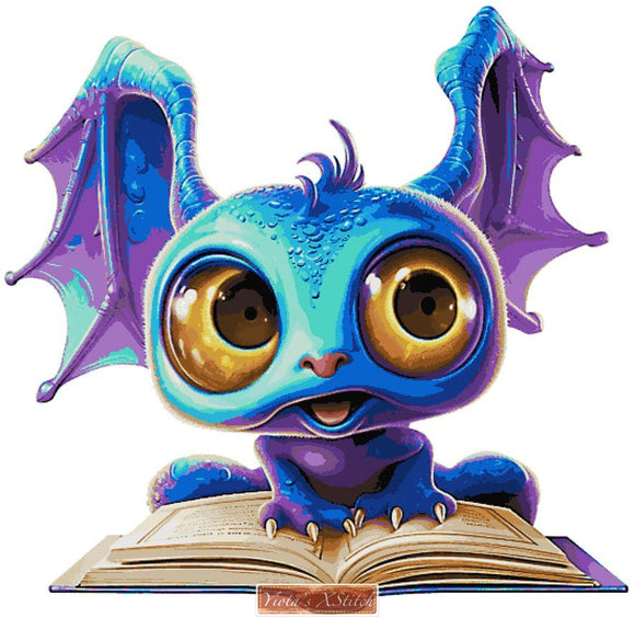 Babybuch Drachen Kreuzstich-Set