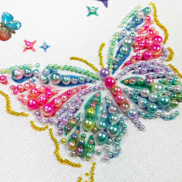 Butterfly embroidery bead kit