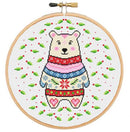 Weihnachts-Eisbär-Kreuzstichset-1