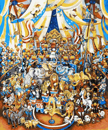 Circus (v2) giant cross stitch kit