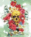 Kit de point de croix crâne du Jour des morts-1