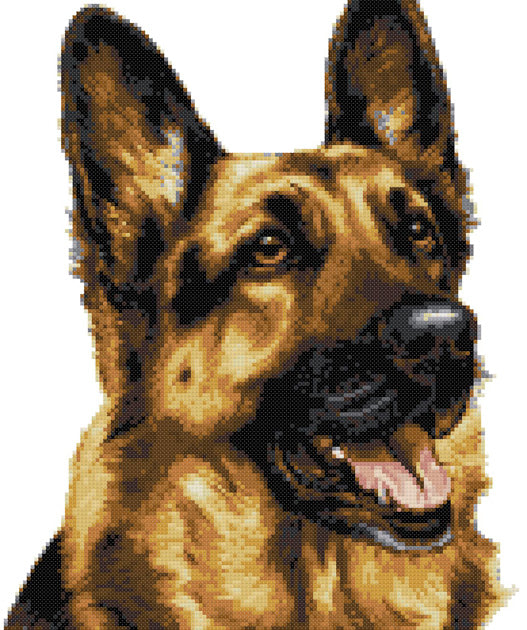 German Shepherd (v3) cross stitch kit