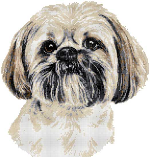 Lhasa Apso (v2) Kreuzstichset