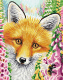 Little spring fox (v2) cross stitch kit - 1