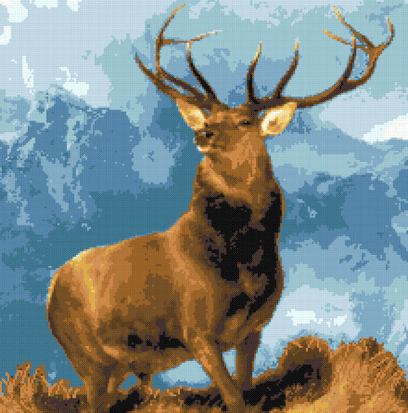 Monarch of the Glen (v3) cross stitch kit