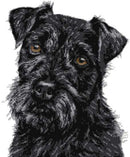 Patterdale Terrier (v4) cross stitch kit-1