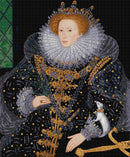 Königin Elisabeth I. von England (v2) – Riesen-Kreuzstichset mit vollständiger Abdeckung-1