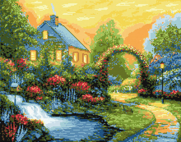 Serenity Cottage (v2) Kreuzstich-Set