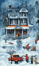 Snowy street No1 (v2) counted cross stitch kit-1