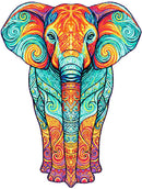 Swirls abstract calf elephant cross stitch kit-1