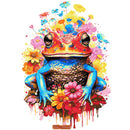 Watercolour frog cross stitch kit-1