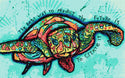 Abstract turtle cross stitch kit - 1