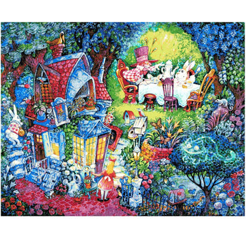 Alice and the hatter (v2) full coverage giant cross stitch kit