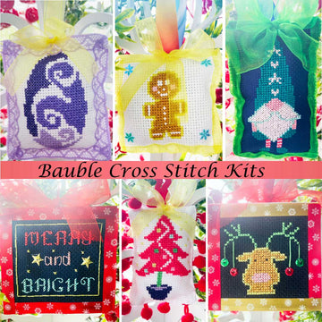 Christmas bauble sets cross stitch kits ornaments