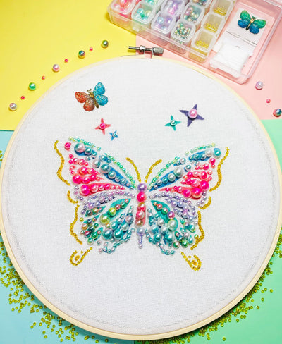 Butterfly embroidery bead kit