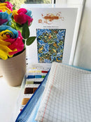 Birds William Morris (v2) full coverage cross stitch kit-2