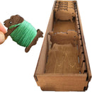 Grand cœur artisanal au point de croix SAL-6