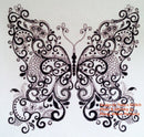 Schmetterling in Schwarz-Weiß (v2) Kreuzstich-Set-1
