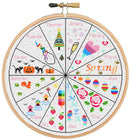 Calendar modern cross stitch kit