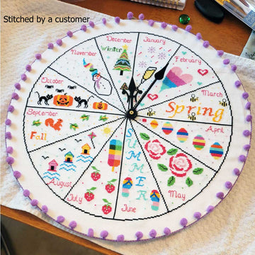 Calendar modern cross stitch kit