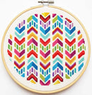 Chevron (v2) modernes Kreuzstich-Set-1