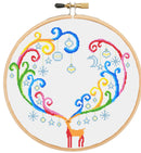 Weihnachtshirsch (v2) Kreuzstichset-1