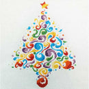 Modernes Kreuzstich-Set mit Regenbogen-Weihnachtsbaum-1