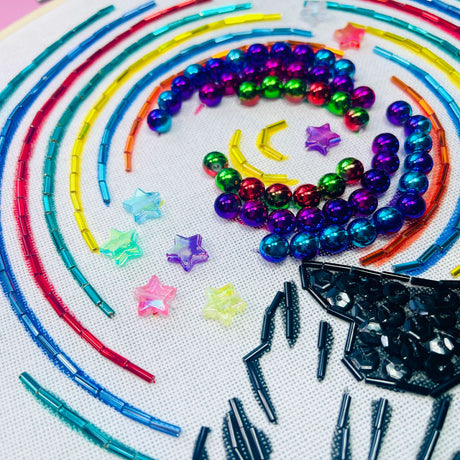 Northern lights embroidery bead kit