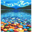 Colourful lake cross stitch kit-1