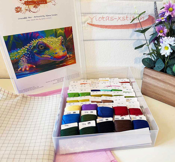 Kit de point de croix à couverture complète Crocodile (v3)