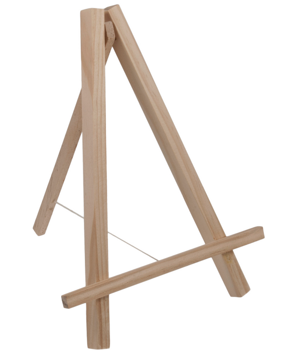 Display wooden easel